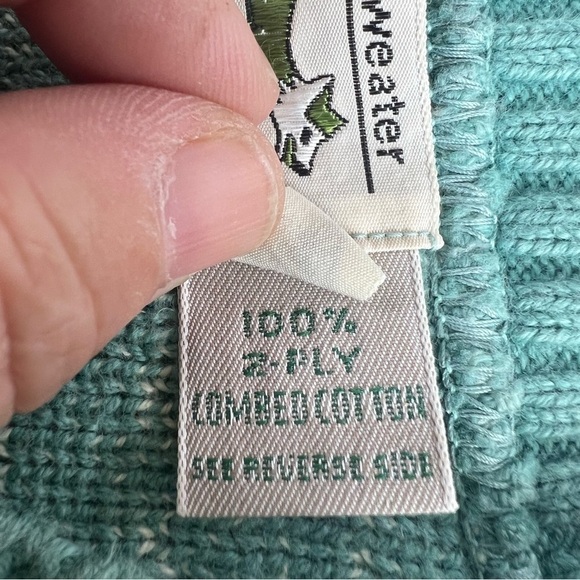 Vintage sweater vest, the fox sweater, size small light teal JCPenney - Picture 5 of 13